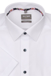 Produktbild fr 'OLYMP Luxor comfort fit Hemd Halbarm New Kent Kragen wei'