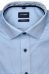 Produktbild fr 'OLYMP Luxor modern fit Hemd extra kurzer Arm New Kent Kragen Struktur hellblau'