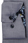 Produktbild fr 'OLYMP Luxor modern fit Hemd extra kurzer Arm New Kent Kragen Struktur rauchblau'
