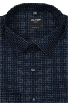Produktbild fr 'OLYMP Luxor modern fit Hemd Langarm New Kent Kragen Blumenmuster dunkelblau'