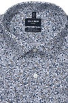 Produktbild fr 'OLYMP Luxor modern fit Hemd extra langer Arm New Kent Kragen Blumenmuster wei'