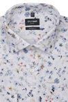 Produktbild fr 'OLYMP Luxor modern fit Hemd extra langer Arm New Kent Kragen Blumenmuster blau'