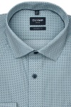 Produktbild fr 'OLYMP Luxor modern fit Hemd extra langer Arm New Kent Kragen Muster grn'