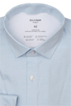 Produktbild fr 'OLYMP No. Six 24/Seven super slim Hemd extra langer Arm Jersey Muster hellblau'