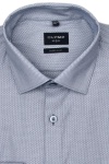 Produktbild fr 'OLYMP No. Six super slim Hemd Langarm Arm New Kent Kragen Struktur dunkelblau'