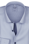 Produktbild f�r 'OLYMP Level Five body fit Hemd extra langer Arm New Kent Kragen Fil a Fil blau'