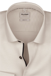 Produktbild f�r 'OLYMP Level Five body fit Hemd extra langer Arm New Kent Kragen Fil a Fil beige'
