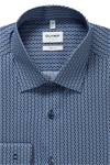 Produktbild f�r 'OLYMP Level Five body fit Hemd extra langer Arm New Kent Kragen Muster blau'