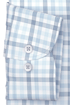 Produktbild f�r 'OLYMP Luxor comfort fit Hemd Langarm New Kent Kragen Karo blau'