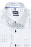 Produktbild f�r 'OLYMP Luxor modern fit Hemd Langarm New Kent Kragen Muster wei�'