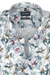 Produktbild f�r 'OLYMP Luxor modern fit Hemd extra langer Arm New Kent Kragen Blumenmuster blau'