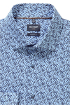 Produktbild f�r 'OLYMP Luxor modern fit Hemd extra langer Arm New Kent Kragen Muster dunkelblau'