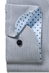 Produktbild f�r 'OLYMP Luxor modern fit Hemd Langarm New Kent Kragen Streifen dunkelblau'