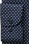 Produktbild f�r 'OLYMP Luxor modern fit Hemd Langarm New Kent Kragen Muster dunkelblau'