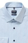 Produktbild f�r 'OLYMP Luxor 24/Seven modern fit Hemd Langarm New Kent Kragen Muster wei�'