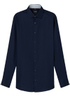 Produktbild f�r 'OLYMP Luxor modern fit Hemd extra kurzer Arm New Kent Kragen Struktur nachtblau'