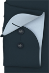 Produktbild f�r 'OLYMP Luxor modern fit Hemd extra kurzer Arm New Kent Kragen Struktur nachtblau'