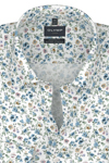 Produktbild f�r 'OLYMP Luxor modern fit Hemd extra kurzer Arm New Kent Kragen Blumenmuster wei�'