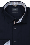 Produktbild f�r 'OLYMP Luxor modern fit Hemd extra langer Arm New Kent Kragen Struktur nachtblau'