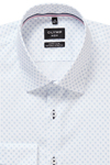 Produktbild f�r 'OLYMP No. Six super slim Hemd Langarm New Kent Kragen Muster wei�'