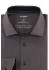 Produktbild fr 'OLYMP Luxor 24/Seven modern fit Hemd Langarm Haifischkragen Muster dunkelgrn'