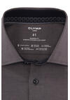 Produktbild fr 'OLYMP Luxor 24/Seven modern fit Hemd Langarm Haifischkragen Muster dunkelgrn'