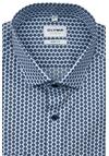 Produktbild fr 'OLYMP Level Five body fit Hemd extra langer Arm New Kent Kragen Muster blau'