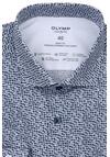 Produktbild fr 'OLYMP Level Five body fit Hemd 24 / Seven Langarm Muster blau'