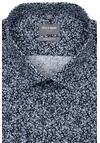 Produktbild fr 'OLYMP Luxor comfort fit Hemd Langarm New Kent Kragen Muster dunkelblau'