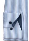 Produktbild fr 'OLYMP Luxor modern fit Hemd extra kurzer Arm New Kent Kragen Streifen hellblau'