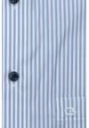 Produktbild fr 'OLYMP Luxor modern fit Hemd extra kurzer Arm New Kent Kragen Streifen hellblau'