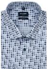 Produktbild fr 'OLYMP Luxor modern fit Hemd Langarm New Kent Kragen Muster blau'