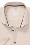 Produktbild f�r 'OLYMP Level Five 24/Seven body fit Hemd extra langer Arm Rautenstruktur hellblraun'