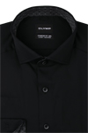 Produktbild f�r 'OLYMP Luxor comfort fit big Hemd Langarm New Kent Kragen Satin schwarz'