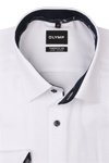 Produktbild f�r 'OLYMP Luxor comfort fit big Hemd Langarm New Kent Kragen Natte wei�'