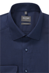Produktbild f�r 'OLYMP Luxor comfort fit Hemd Langarm New Kent Kragen Muster blau'