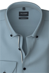 Produktbild f�r 'OLYMP Luxor modern fit Hemd Langarm Button Down Kragen Oxford mittelblau'