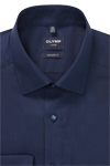 Produktbild f�r 'OLYMP Luxor modern fit Hemd Langarm New Kent Kragen Muster blau'