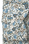 Produktbild f�r 'OLYMP Luxor modern fit Hemd extra kurzer Arm New kent Kragen Blumenmuster wei�'