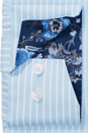 Produktbild f�r 'OLYMP Luxor modern fit Hemd Langarm New Kent Kragen Streifen hellblau'
