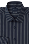 Produktbild f�r 'OLYMP Level Five body fit Hemd Langarm New Kent Kragen Nadelstreifen blau'