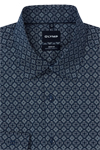 Produktbild f�r 'OLYMP Level Five body fit Hemd extra langer Arm New Kent Kragen Muster blau'
