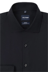 Produktbild f�r 'OLYMP Level Five body fit Hemd Langarm New Kent Kragen Satinstreifen schwarz'