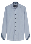 Produktbild f�r 'OLYMP Level Five body fit Hemd Langarm New Kent Kragen Muster blau'