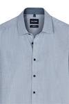 Produktbild f�r 'OLYMP Level Five body fit Hemd Langarm New Kent Kragen Muster blau'