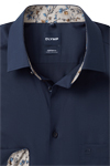 Produktbild f�r 'OLYMP Luxor comfort fit Hemd Langarm New Kent Kragen Popeline nachtblau'