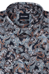 Produktbild f�r 'OLYMP Luxor comfort fit Hemd extra langer Arm New Kent Kragen Muster blau'