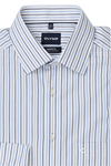 Produktbild f�r 'OLYMP Luxor comfort fit Hemd Langarm New Kent Kragen Steifen blau'