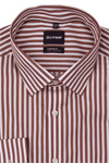 Produktbild f�r 'OLYMP Luxor comfort fit Hemd Langarm New Kent Kragen Streifen rot'