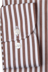 Produktbild f�r 'OLYMP Luxor comfort fit Hemd Langarm New Kent Kragen Streifen braun'